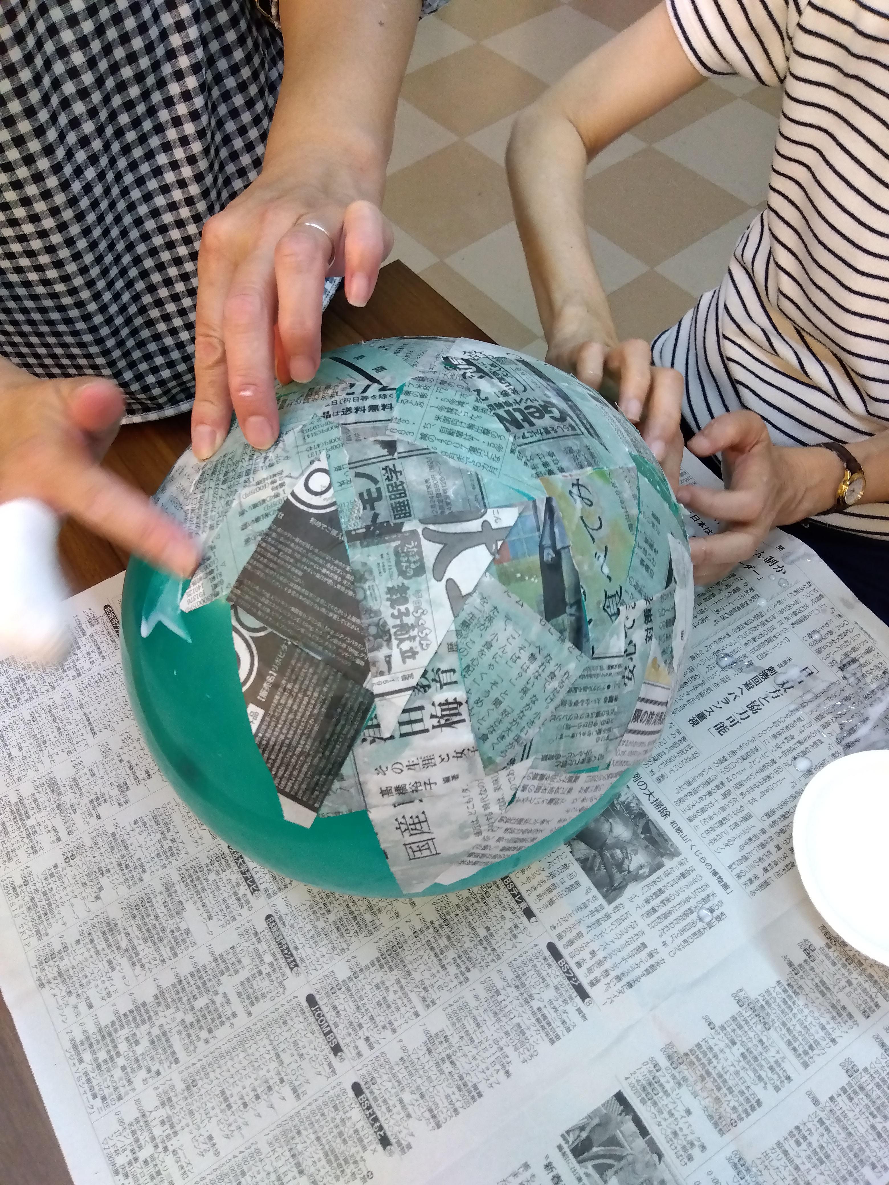 お月見アート創作開始＆黒みつきな粉フラッペを作ろう！